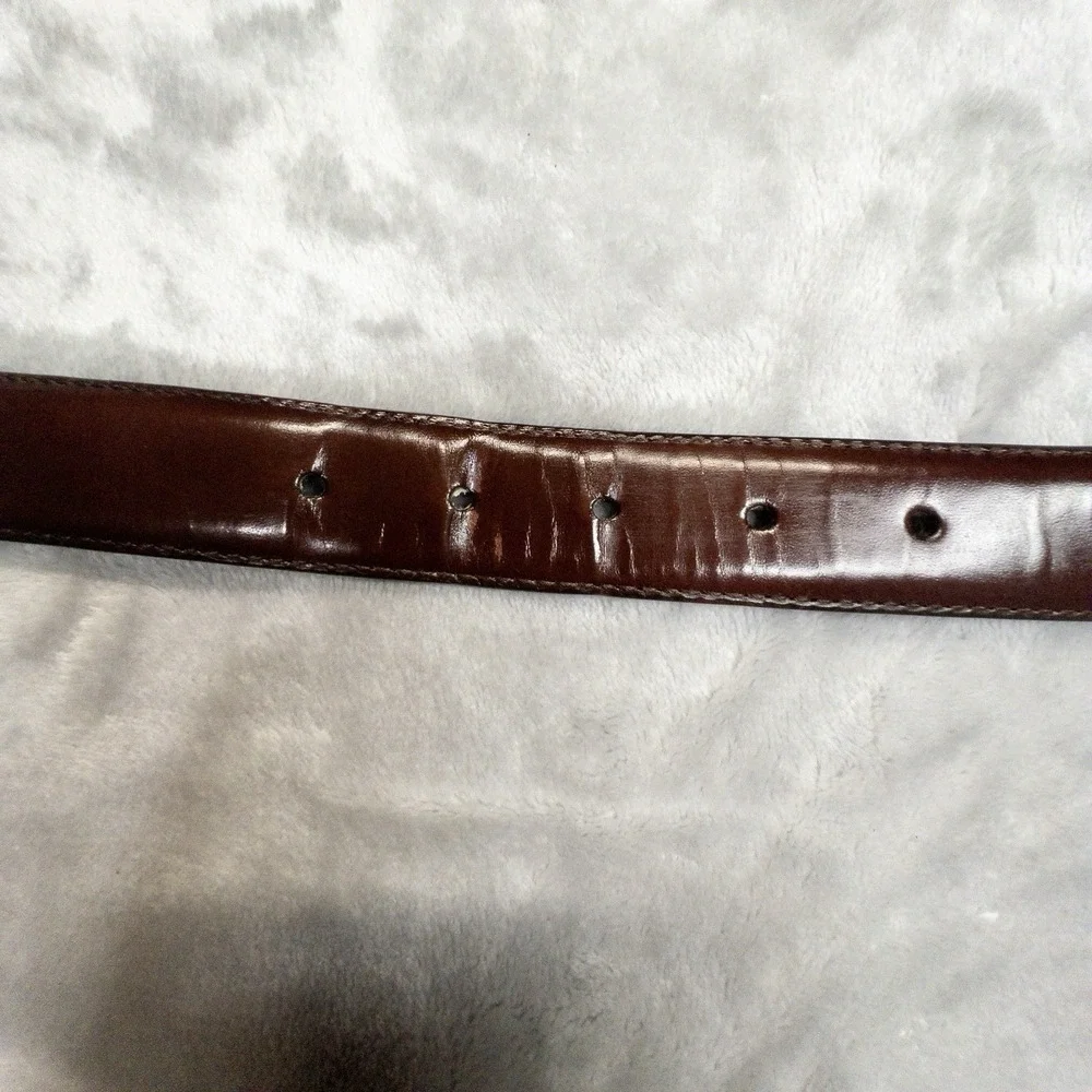 Cole Haan Brown Leather Belt Mens Size 36 Model A09273